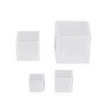 Resin Silicone Mould Set,4 Pcs Different Sizes Square Cube Silicone Epoxy Resin Casting Molds for DIY Ornaments Crafts