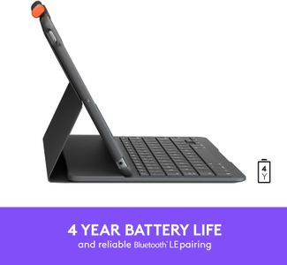 Logitech Slim Folio iPad Keyboard Case – Wireless Bluetooth Cover