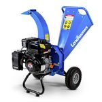 Landworks Mini Wood Chipper Shredder Mulcher Super Heavy Duty 7 HP 212cc Gas Powered 3" Inch Max Wood Diameter Capacity EPA/CARB