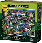 Dowdle Folk Art Dowdle Classic Car Show 1000 Piece Puzzle