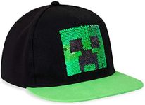 Minecraft Baseball Caps for Boys, Kids Trucker Hat with Creeper and TNT, One Size Baseball Cap, Official Video Game Merchandise for Childrens, Gifts for Gamers (Multicoloured)