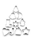 Cake Decor 10 Pcs Christmas Cookies Cutter Bakeware Mould Biscuit Mould Set Sugar Arts Fondant Cake Decoration Tools