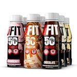 UFIT Variety Pack High 50g Protein Shake, No Added Sugar, Low in Fat – Mixed Flavours, Multipack, Ready To Drink (Pack of 9 x 500ml)