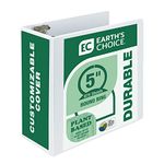 Samsill Earth's Choice 5-Inch View Binder, Round Ring, White (18907)