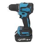 40N.m Torsion Cordless Drill Driver 500RPM Low and 1700RPM High No Load Speed 18V Brushless Electric Drill Cordless Electric Screwdriver