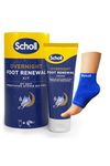 Scholl Overnight Renewal Kit, Footcare Cream 60 ml, Reusable Gel Heel Sleeves 1 Pair - Moisturise Dry Feet, Visible Results in 1 Night, Contains 5% Urea and Shea Butter, Podiatrist Approved