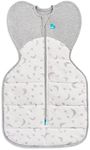 Love To Dream Swaddle UP Extra Warm, White, Small, 3.5-6kg, Get Longer Sleep, Allow Baby to Sleep in Their Preferred Arms Up Position for Self-Soothing, Snug Fit Calms Startle Reflex