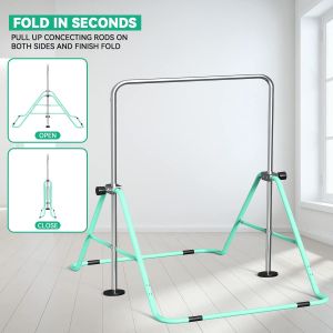 FBSPORT Folding Gymnastics Bar – Adjustable Training Equipment