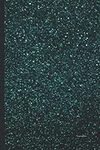 Turquoise glitter Notebook Glossy-f