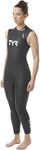 TYR Women's Hurricane Wetsuit Cat 1 Sleeveless, Black, S/M