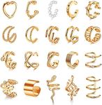 Sanfenly 20Pcs Ear Cuffs Earrings S