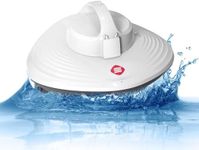 GRENNIX Robot Pool Cleaner - Cordless Robotic Pool Vacuum for Above Ground & In-Ground Swimming Pool Self-Docking Automatic Underwater Skimmer with Strong Suction, Top Handle - White