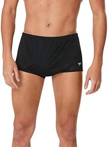 Speedo Men's Swimsuit Square Leg Poly Mesh Training Suit Speedo Black, 32