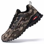 Kricely Men's Trail Running Shoes Fashion Walking Hiking Sneakers for Men Tennis Cross Training Shoe Outdoor Snearker Mens Casual Workout Footwear, Camouflage, 11.5