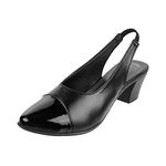 Metro Womens Synthetic Black Sandals (Size (4 UK (37 EU))