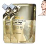 Retinol Snake Venom Gold Mask,Gold Mask Huasurv,Anti-Aging Gold Face Mask,Anti-aging Retinol Gold Facial Mask,Retinol Snake Venom Peptide Gold Mask 100G*2