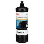 3M Perfect-it III Fine Compound Polish 09375, Remove Fine Grade Sanding and Car Wash Scratches, Gives a High Gloss Finish Paint, 1.0l Bottle