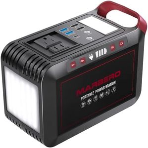 Portable Power Station 300W MARBERO 237Wh Camping Solar Generator Backup Lithium Battery with Pure Sine Wave 110V AC Outlet, USB C, USB A, DC for Outdoors Camping CPAP Home Blackout Emergency