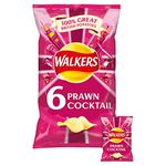 Walkers Prawn Cocktail Crisps 6 X 25G by Walkers