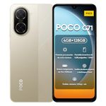 Xiaomi POCO C71 4G Smartphone 4GB+128GB Gold, UNISOC T7250 Octa-Core Processor, Immersive 6.88" 120Hz display, Massive 5200mAh battery, Clear 32MP AI dual camera (UK Version + 2 Years Warranty)
