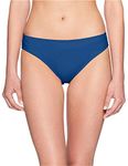 Kenneth Cole REACTION Women's Hipster Bikini Swimsuit Bottom, Marine//Ruffle/Licious, X-Large