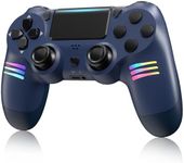 Controller Wireless for PS4: 1000mAh Battery Double shock 6-Axis Gyro Multi Touch Pad Built-in Speaker 3.5mm Audio Jack Share Button Controller Wireless fit for PlayStation 4/4 Slim / 4 Pro/PC