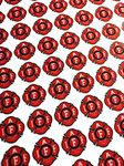 Empire Tactical USA 77 Mini 0.75" Classic Red IAFF Union Thick Vinyl - American Made Sticker Sheets - Decal