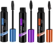 3-function Eyelash mascara 4D for Sensitive Eyes,Extra Long Lash Mascara Waterproof Not Blooming Curling Natural Eye Makeup Long Lasting Black