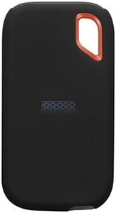 kwmobile Funda de Silicona Compatible con Sandisk E61 SSD (Not for E81) - Protector para Disco Duro SSD - Negro