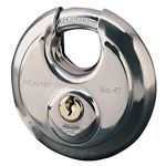 Master Lock 40EURD Marine Disc Padlock with Key, Grey, 9,6 x 7 x 2,8 cm