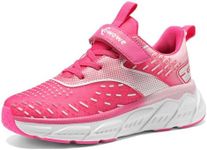 Kids Sneakers for Boys Girls Running Tennis Shoes Lightweight Breathable Sport Athletic Athletic Gym Walking Shoes for Little Kids/Big Kids, A2-pink, 11.5 Little Kid