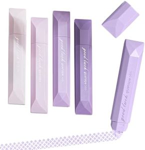 NOGCAW Double Sided Tape Pens, Double Sided Tape Roller, D𝐨uble Si𝐝ed Glue Pen, Office Adhesive Tape for Scrapbooking, Gift Wrapping, Photo Mounting, School Office & Crafts (Purple)