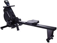 Stamina Dual Air and Magnetic Resistance Rowing Machine w/Fitness Coaching App - 8 Levels Magnetic & Air Resistance, LCD Monitor - Compact Rowing Machines for Home Use