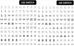 WISDING 200PCS Light Switch Sticker