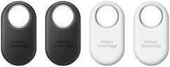 Samsung Galaxy SmartTag2 (4 Pack) Bluetooth Tracker, Compass View, AR Find Lost Mode, 2 x Black, 2 x White