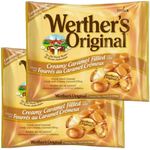 Werther's Original Creamy Caramel Filled Hard Candies Big Bag 350g 2 pack Made with Real Butter and Fresh Cream (Pack of 2)