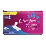 Carefree Acti-Fresh Body Shaped Panty Liners, Regular, 60 Count