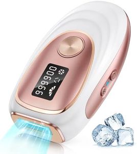 Oreeth Laser Hair Removal Device, at-Home IPL Hair Removal for Women & Men - Safe 45°F Ice-Cooling Contact for Painless & Long-Lasting Results, 86% Hair Reduction in 3 Weeks for Full Body, Gold/White