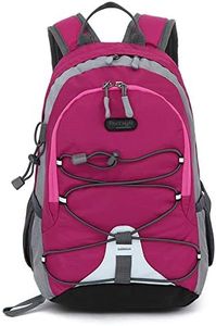 10L Small Hiking Backpack for Kids Ages 3-6 Girls Boys Under 4 feet, Mini Waterproof Outdoor Sport Travel Camping Daypack (Rose Red)