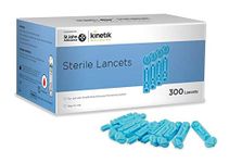 Kinetik Wellbeing Sterile Lancets Pack of 300 - Blood Glucose Testing Kit Lancets for Diabetes Management, Diabetic Finger Prickers - Blood Lancing Device, Type 1 & 2 Diabetics Accessories