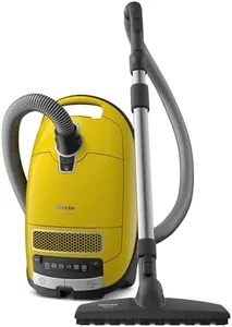 Miele Complete C3 Calima Bagged Canister Vacuum Cleaner with Turbobrush floorhead, Suitable for Low-Medium Pile Carpet and Hard Floors, in Curry Yellow