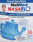 NeilMed Nasaflo Porcelain Neti Pot, 8 Ounce