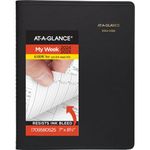 AT-A-GLANCE Planner 2024-2025 Academic, Weekly, Quarter-Hourly Appointment Book, 7" x 8-3/4", Medium, Flexible Cover, Black (7095805)