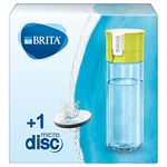 BRITA S1186 Water Filter bottle, reduces chlorine and organic impurities, BPA free, Lime, 600ml