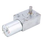 DC 12V Electric Motor Reduction Gear Motor Self-Locking End-Screw Gearbox Turbine High Torque Metal Motor (10RPM)