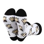 PWHAOO 1 Pair Funny Pug Dog Socks Pug Owner Gift For Pug Dog Lover Pug Dog Mama Socks, Pug Dog Socks, One Size