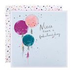 Hallmark Large Birthday Card for Niece - Classic Balloons Design