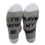 PXTIDY Trumpet Music Socks Trumpet Player Gift I'd Rather Be Playing My Trumpet Novelty Socks Brass Band Trumpeter Gift Music Lover Socks Gift (PLAYING MY TRUMPET)