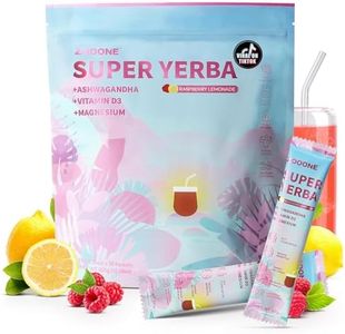 ZOOONE Super Yerba Mate Instant Powder - Raspberry Lemonade Flavor | 30 Servings Clean Energy & Focus Boost | Gut Support, Antioxidants