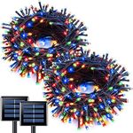 JMEXSUSS 2 Pack Solar String Light 